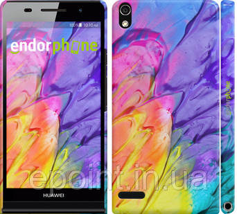 Чохол на Huawei Ascend P6 Різнобарвні фарби "2273c-39"