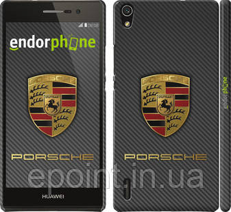 Чехол на Huawei Ascend P7 Porsche 1 "977c-49"
