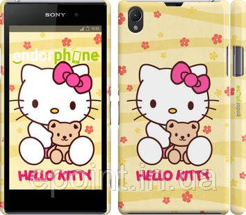Чохол на Sony Xperia Z1 C6902 Hello kitty. Yellow "681c-38"