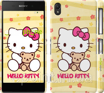 Чехол на Sony Xperia Z2 D6502/D6503 Hello kitty. Yellow "681c-43"