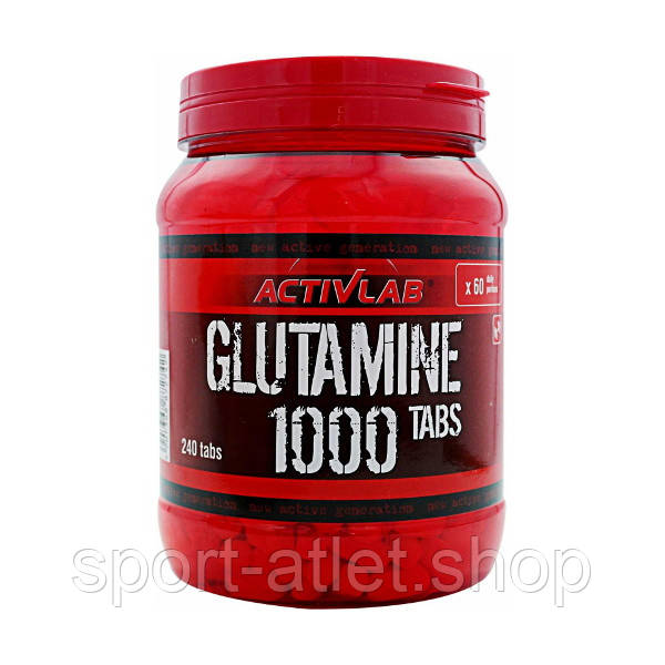 Амінокислота Activlab Glutamine 1000, 240 таблеток