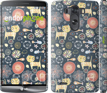 Чехол на LG G3 dual D856 Котята v4 "1224c-56"