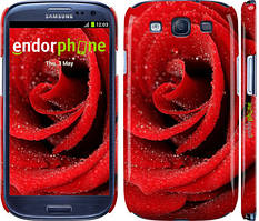 Чехол на Samsung Galaxy S3 Duos I9300i Красная роза "529c-50"