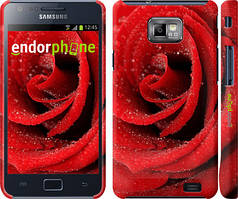 Чохол на Samsung Galaxy S2 i9100 Червона троянда "529c-14"
