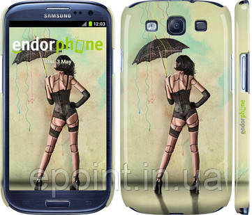 Чохол на Samsung Galaxy S3 Duos I9300i Дівчина з парасолькою "751c-50"