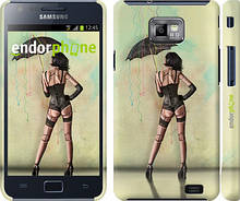 Чохол на Samsung Galaxy S2 i9100 Дівчина з парасолькою "751c-14"