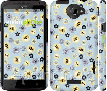 Чехол на HTC One X Пчелки "2902c-42"