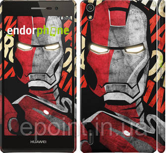 Чехол на Huawei Ascend P7 Iron Man "2764c-49"