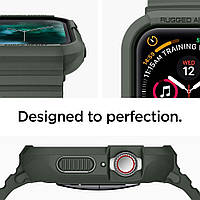Чохол з ремінцем Spigen Rugged Armor Pro для Apple Watch 40/41 Series 8/7/6/5/4 у кольорі Хакі, фото 3