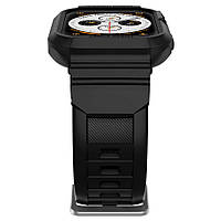 Чохол з ремінцем Spigen Rugged Armor Pro для Apple Watch 44/45 mm Series 9/8/7/6/SE2/5/4 — Чорний, фото 7