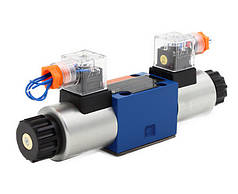 Гідророзподільник з електромагнітним управлінням ВЕ 10 (WE10, РЕ10, ПЕ10) Двухмагнитный