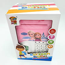 Скарбничка-сейф дитяча Холодне Серце з кодовим замком і відбитком пальця, фото 2