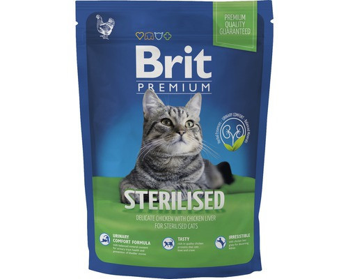 Корм для котов Brit Premium Cat Sterilised 1,5кг