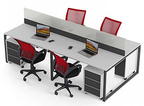 Стіл-робоча станція на 4 місця Promo Q21 ТМ Salita, фото 2