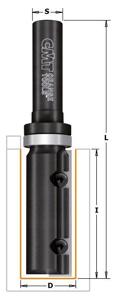 CMT 652.690.11B Фреза HM D=19 I=49,5 L=100 S=12 Z=1 зі змінним ножем