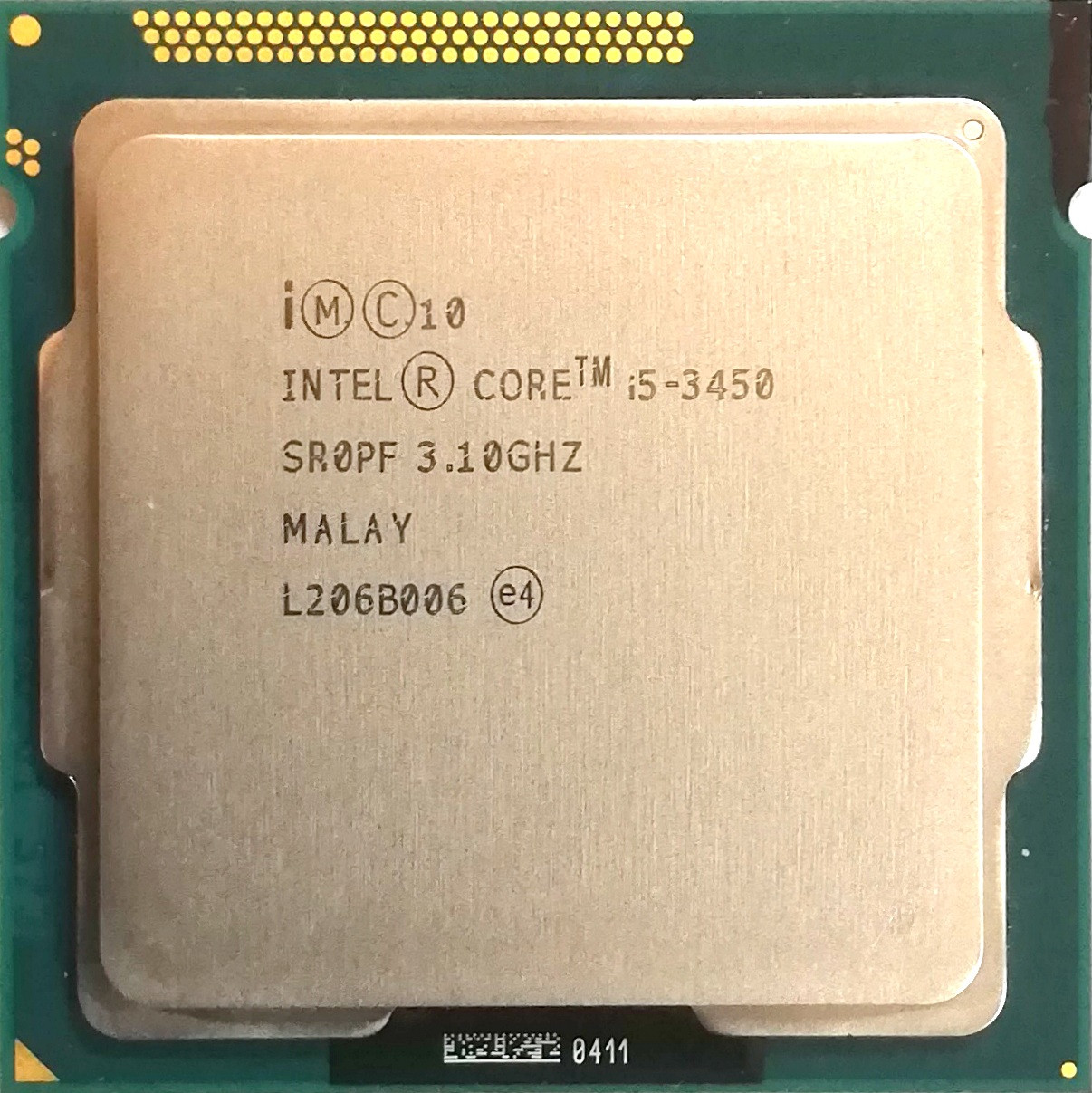 Процессор Intel Core i5-3450 E1 SR0PF 3.1GHz 6M Cache Socket 1155 Б/У