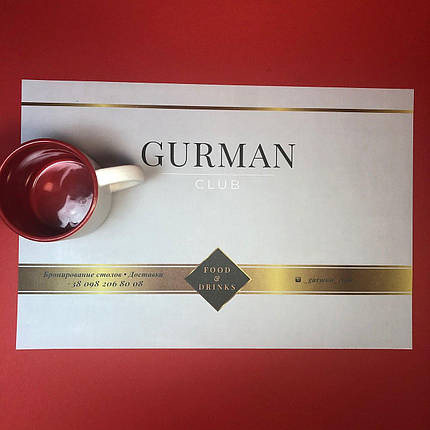 Друк підтарельників, сетів, кафесети, комплект 5000 шт, фото 2