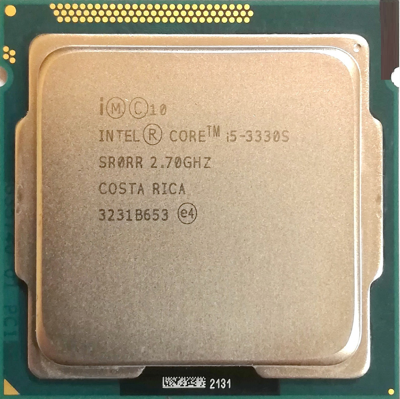 Процессор Intel Core i5-3330S E1 SR0RR 2.7GHz up 3.2GHz 6M Cache Socket 1155 Б/У, фото 1