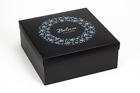 Коробка "ГифтБокс" М0069-о1 black&blue, розмір: 250*250*100 мм