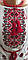 Біла Жіноча вишиванка  з червоним геометричним орнаментом "Два кольори червона, фото 3