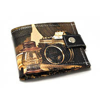 Модний гаманець підлітку, універсальний зручний гаманець, креативний подарунок для чоловіка, гаманці еко Будні фотографа, шкіра