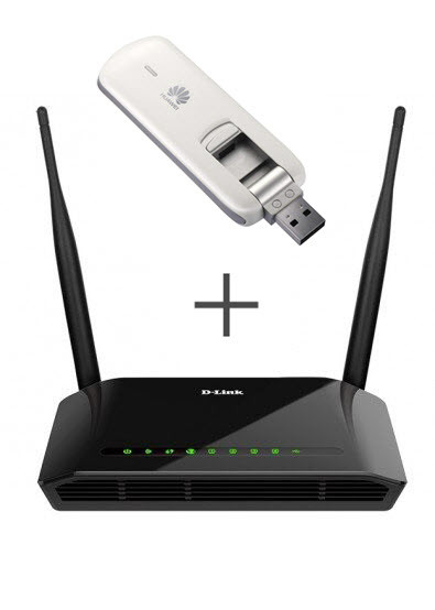 Комплект Wi-Fi роутер D-Link DIR-620S + модем Huawei E3276, фото 1