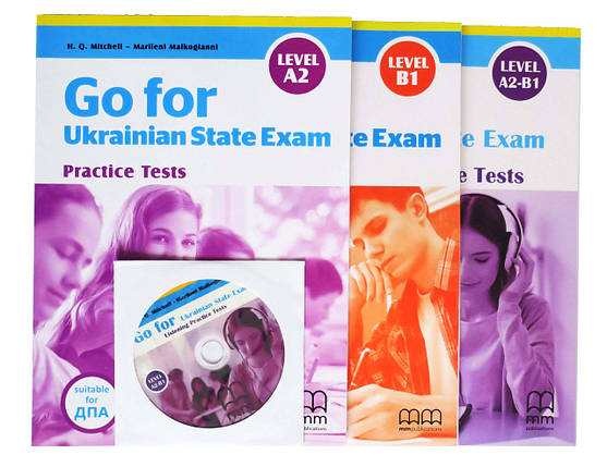 Go for Ukrainian State Exam Level A2 + B1 + CD + Listening Test, фото 1