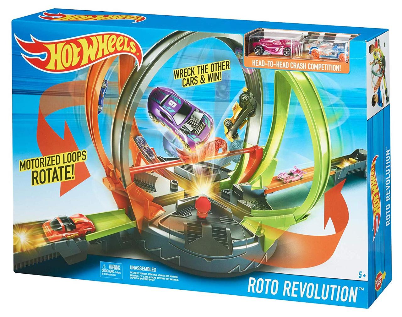 Трек Хот Вілс Революційні Перегони Hot Wheels Roto Revolution Track Set FDF26