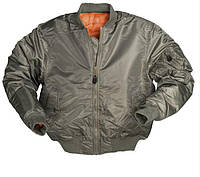 Куртка тактическая пилот бомбер Mil-Tec US FLIGHT JACKET MA1 олива