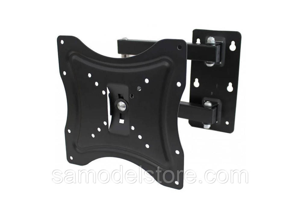 Кронштейн для ТВ 14-42 дюйма, з поворотом, нахилом і навантаженням до 35 кг. HDL-117B, фото 1