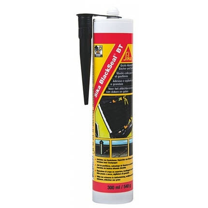 Конструктивний бутиловий клей-герметик Sika BlackSeal BT 300 мл, фото 2