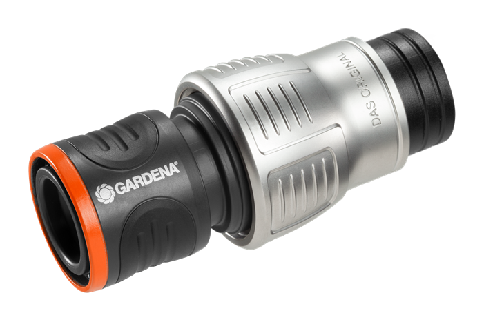 Конектор GARDENA Premium з аквастопом 19 mm (3/4") для шланга