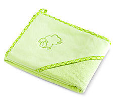 Дитячий махровий рушник з куточком Sensillo Sheep Green