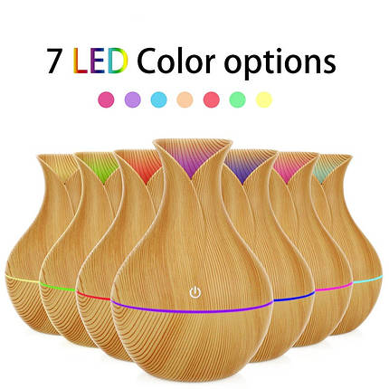 Електричний зволожувач повітря дифузор із підсвіткою Аромо, фото 3