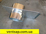 Шибер оцинкована сталь 0,5 мм,діаметр 120 мм димохід , вентиляційний канал, фото 4