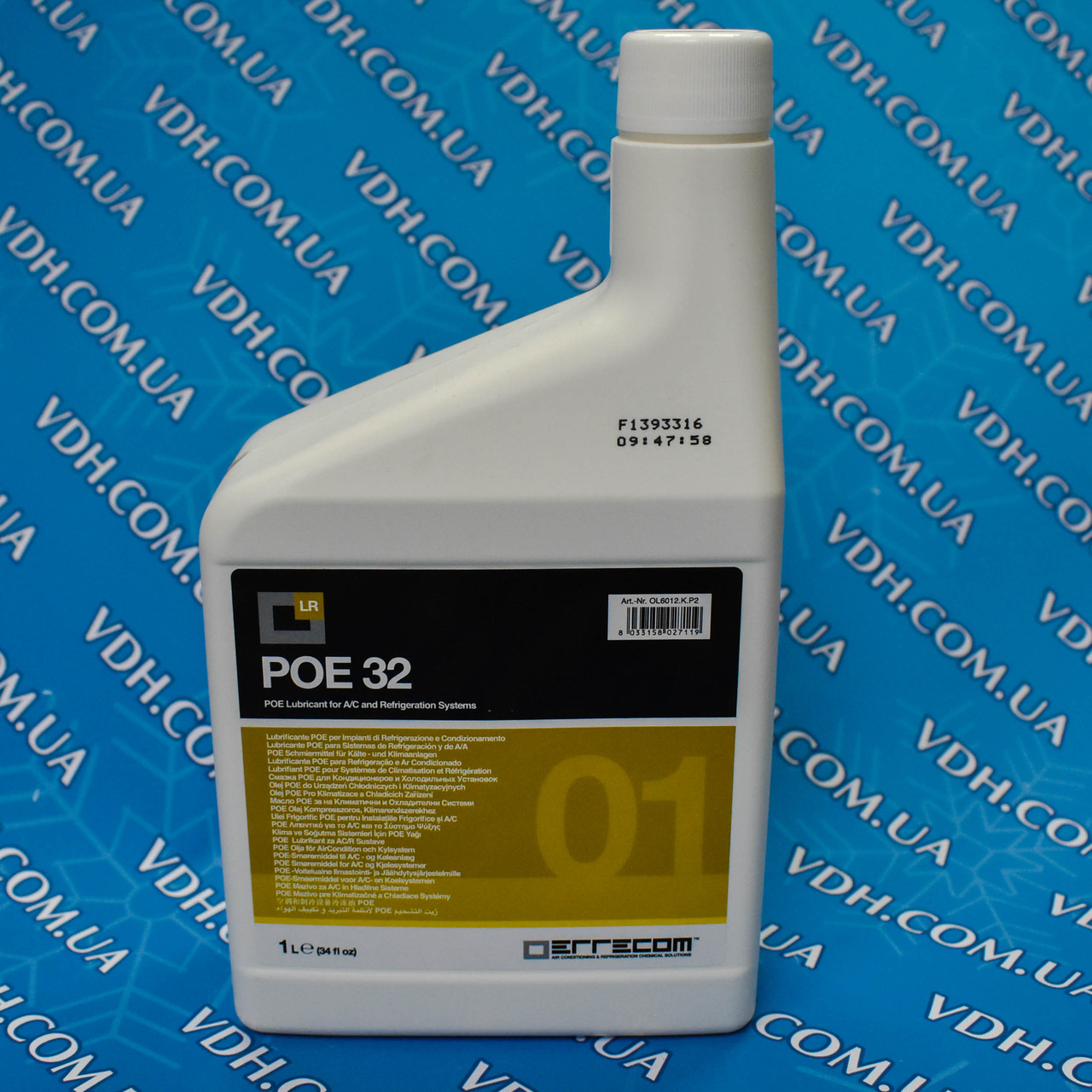 Синтетическое масло Errecom POE 32 1LT ( OL6012.K.P2 ) - фото 1 - id-p1104874352