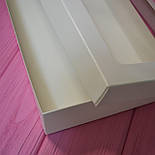 Коробка для солодощів 30х15х5 см. (з віконцем біла), фото 2