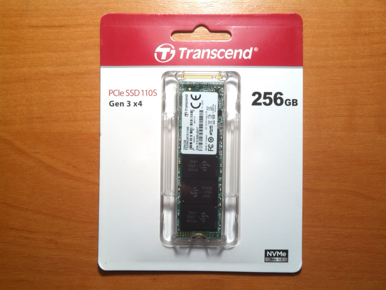 SSD 256GB Transcend MTE110S NVMe M.2 2280 Gen3 x4 3D NAND Гарантія 36 місяців!