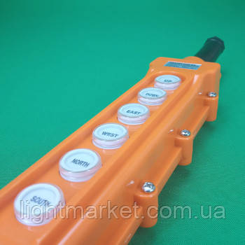 Пульт кнопочний тельферний ПКТ 6 кнопки, фото 1