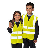 Детский светоотражающий жилет JN14 (10-12 лет), Желтый, L