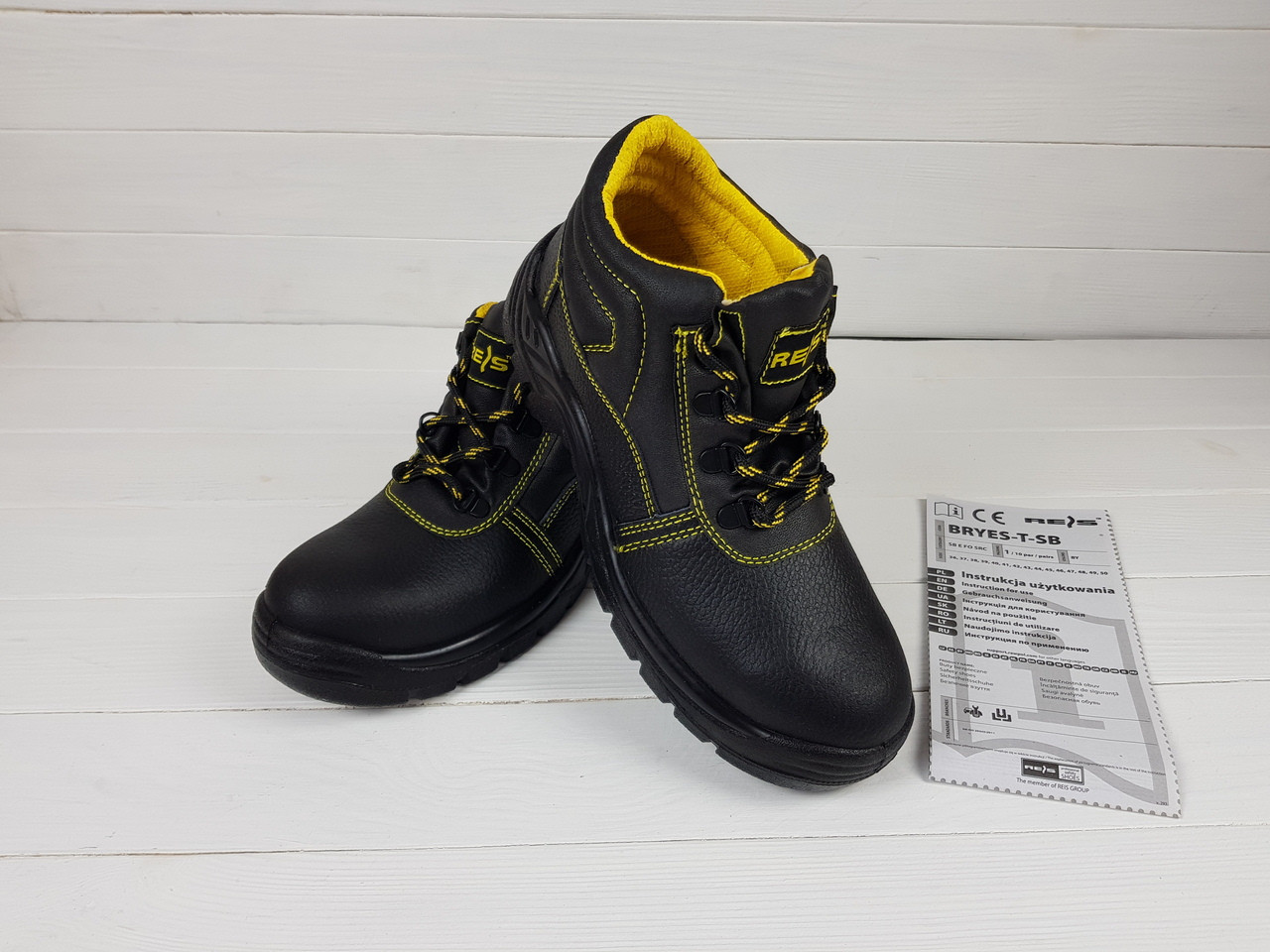 Спецобувь ботинки защитные мужские рабочая евро обувь повседневная метал носок роба для работников польша reis - фото 4 - id-p590640232