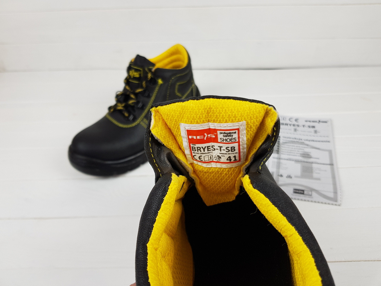 Спецобувь ботинки защитные мужские рабочая евро обувь повседневная метал носок роба для работников польша reis - фото 2 - id-p590640232