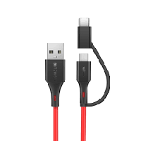 Кабель BW MT3 с адаптером Тип C-Micro USB