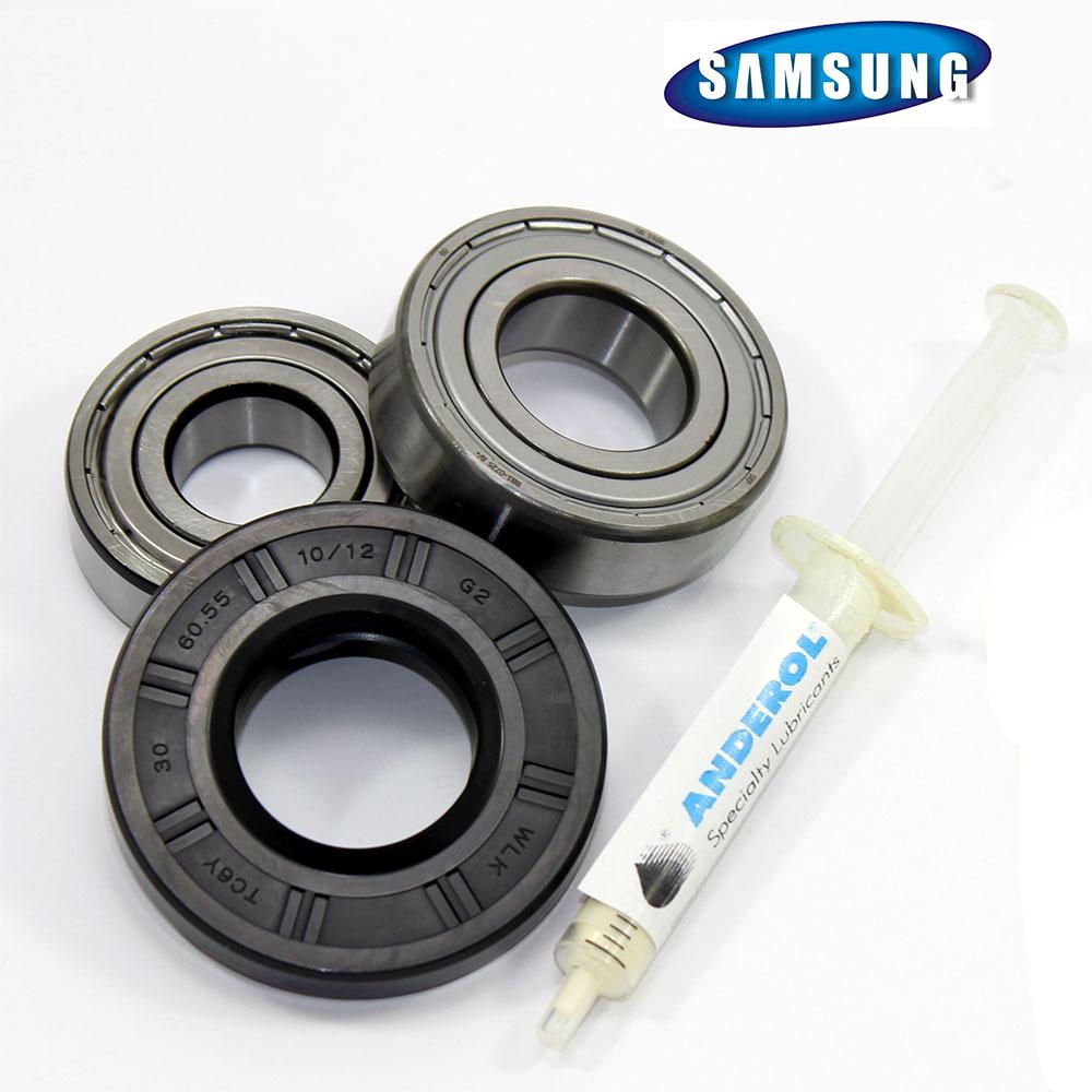 Комплект підшипників та сальник (6204+6205+30*60.55*10/12) для пральної машини Samsung DC62-00242A - запчастини для пральних машин