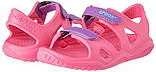 Босоніжки, сандалі для дівчинки Крокси оригінал / Crocs Kids Swiftwater River Sandal (204988), Рожеві, фото 3
