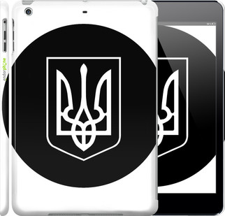 Чохол на iPad 5 (Air) Герб України чорно-білий "878c-26"