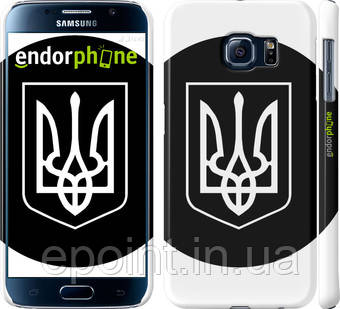 Чохол на Samsung Galaxy S6 G920 Герб України чорно-білий "878c-80"