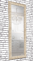Зеркало настенное в раме Factura Textured beige 60х174 бежевое