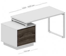 Стіл офісний Promo Q8 ТМ Salita, фото 2