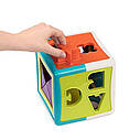 Розвиваюча іграшка - сортер Battat Розумний Куб (12 форм) Battat Shape Сортувальник Cube Bundle, фото 3